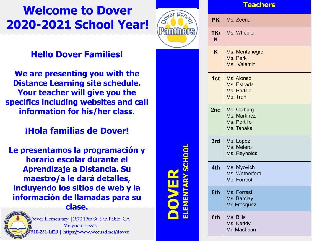 2020-2021 Teaching Staff